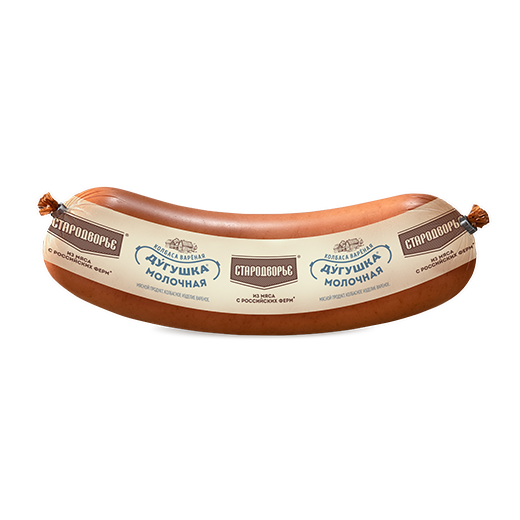 КОЛБАСА ВАРЕНАЯ МОЛОЧНАЯ ДУГУШКА ГОСТ СТАРОДВОРЬЕ 600ГР
