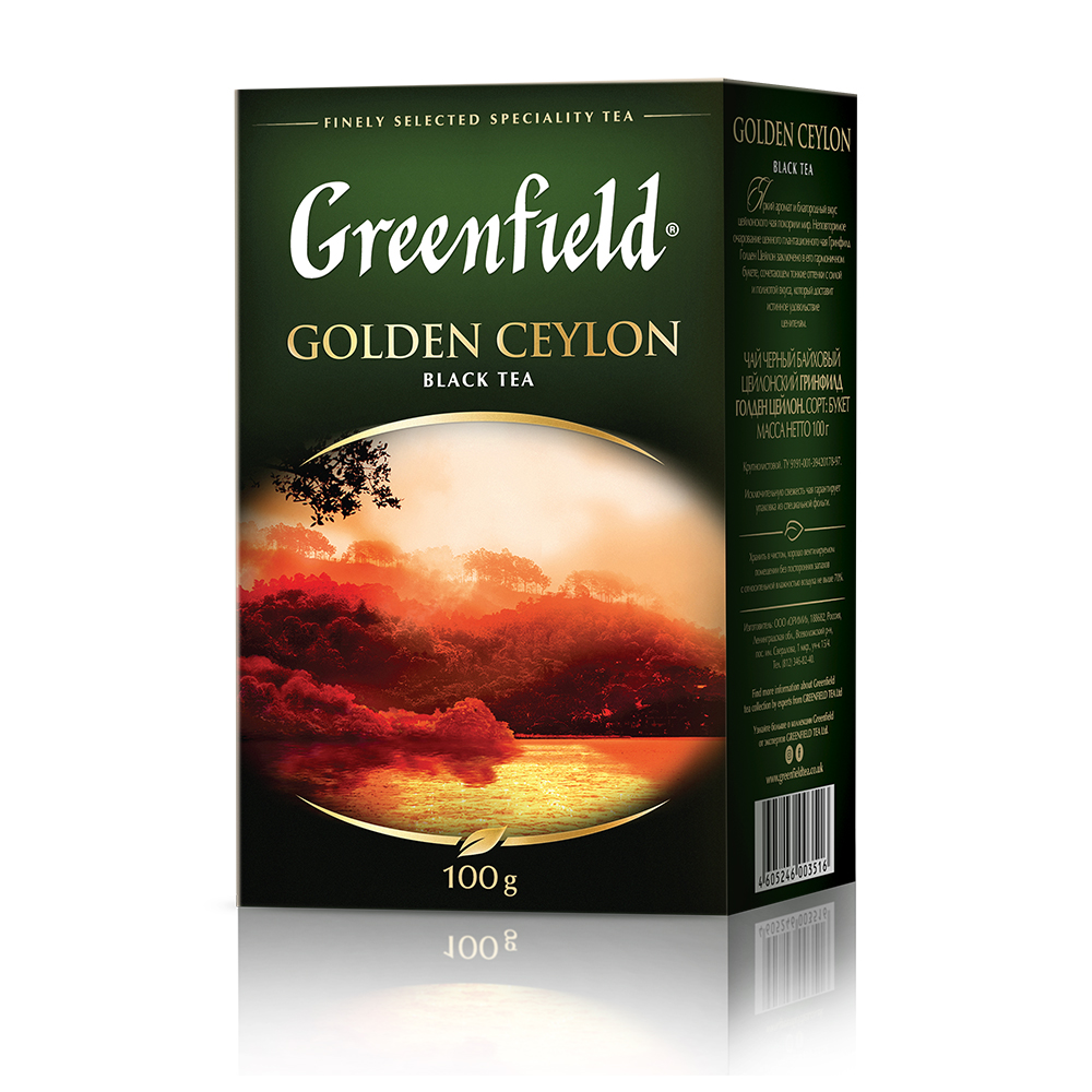 ЧАЙ ГРИНФИЛД ГОЛДЕН ЦЕЙЛОН 100ГР