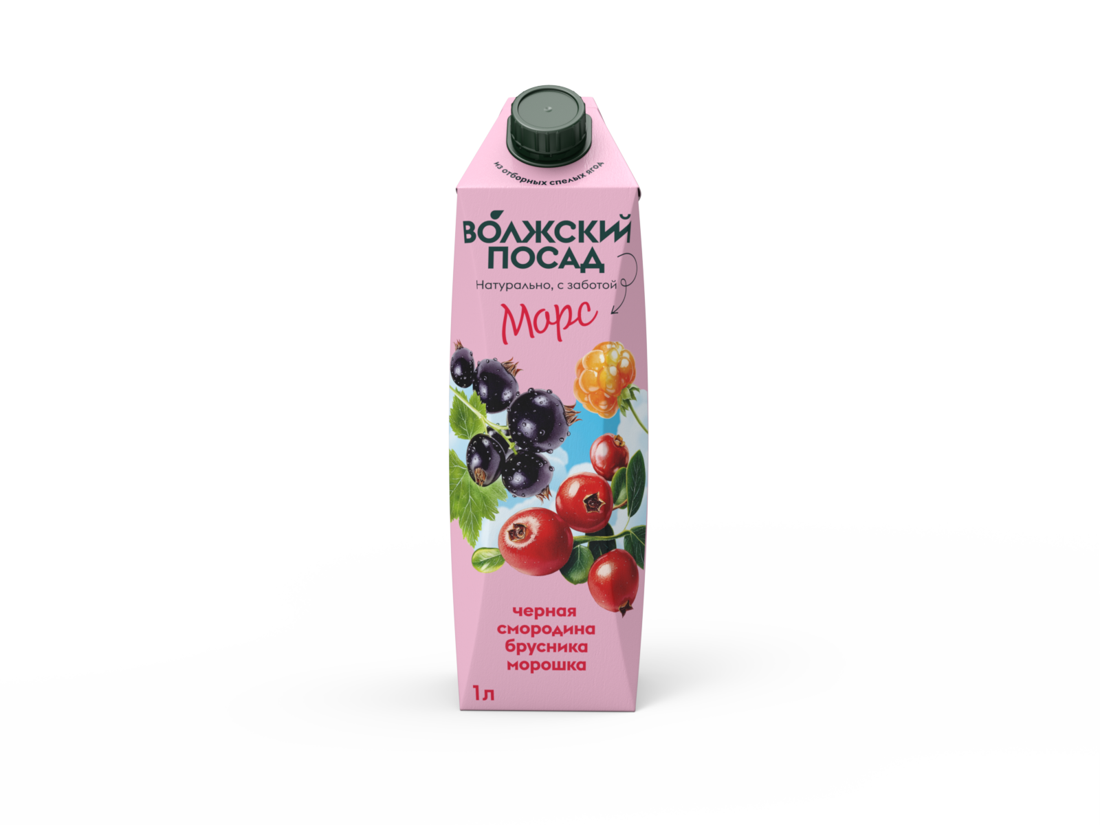 МОРС ВОЛЖСКИЙ ПОСАД 1Л ЧЕРНАЯ СМОРОДИНА/БРУСНИКА/МОРОШКА