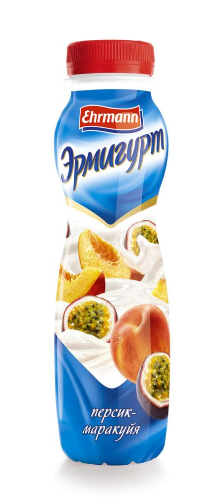 БЗМЖ ЙОГУРТ ЭРМИГУРТ ПИТЬЕВОЙ 1,2% 290ГР ПЕРСИК/МАРАКУЙЯ НАП-К ЙОГ
