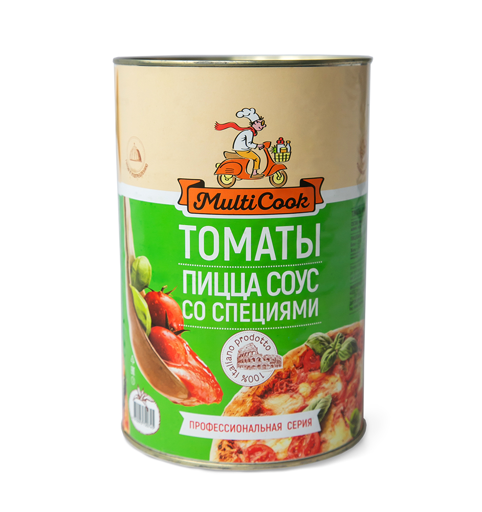 ПИЦЦА-СОУС СО СПЕЦИЯМИ MULTICOOK,, Ж/Б  4,1 КГ, STERILTOM,  ИТАЛИЯ