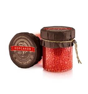 ИКРА ЛОСОСЕВАЯ ЗЕРНИСТАЯ ГОРБУША КОРСАКОВ 1853 280ГР