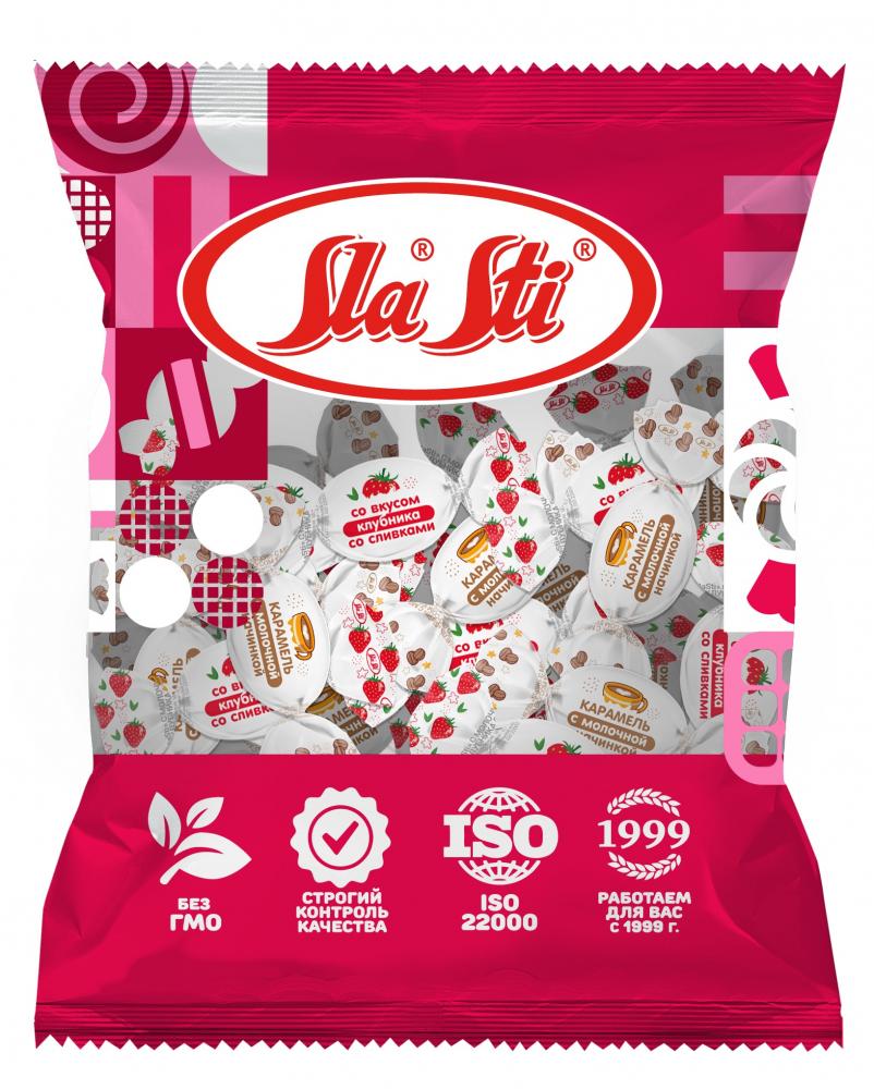 КАРАМЕЛЬ СЛАСТИ С МОЛОЧНОЙ НАЧИНКОЙ МИКС  500Г