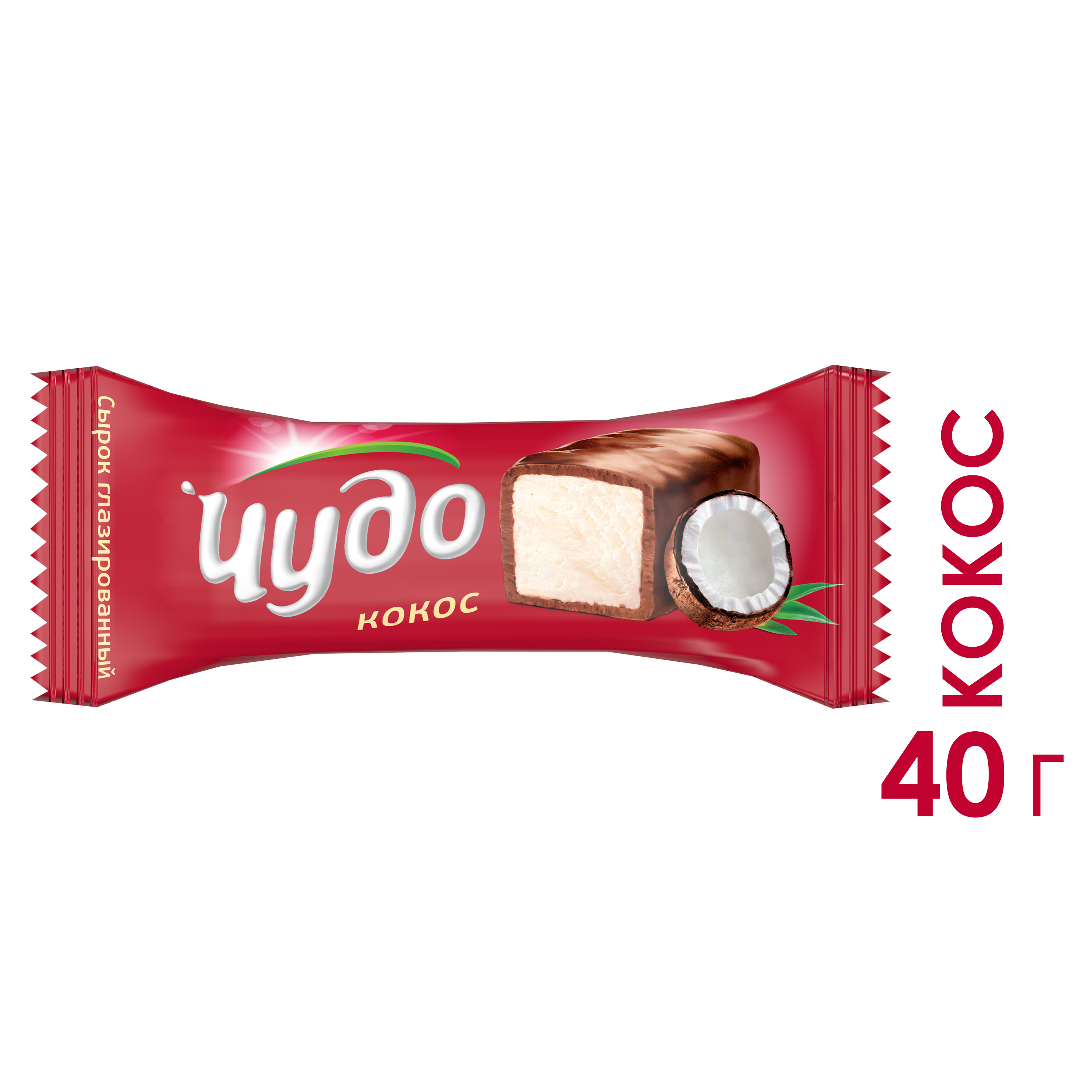 БЗМЖ СЫРОК ТВОРОЖ ЧУДО КОКОС 28,7% 40ГР