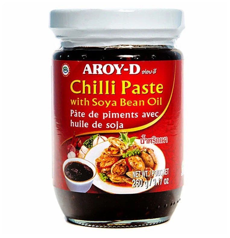 ПАСТА ЧИЛИ С СОЕВЫМ  МАСЛОМ AROY-D 260 Г ПАСТА ЧИЛИ С СОЕВЫМ  МАСЛОМ AROY-D 260 Г