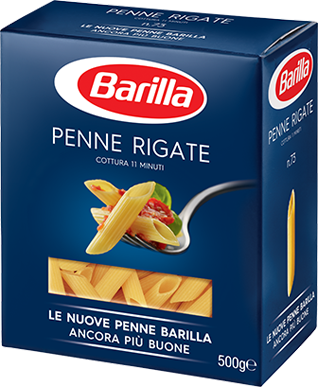 МАКАРОНЫ БАРИЛЛА ПЕННЕ РИГАТЕ (ПЕРЬЯ) 450ГР