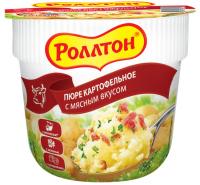 ПЮРЕ РОЛЛТОН КАРТОФЕЛЬНОЕ МЯСНОЕ СТАКАН 40ГР