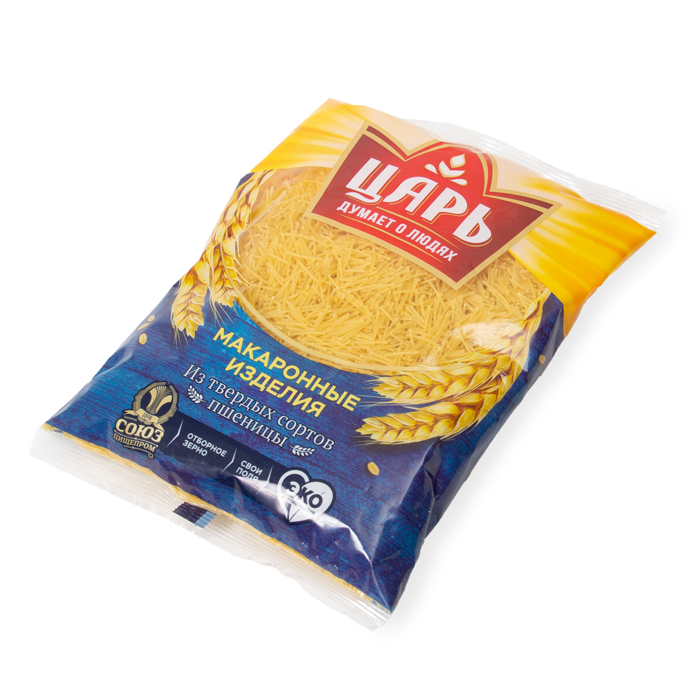 МАКАРОНЫ ЦАРЬ ТОНКАЯ ВЕРМИШЕЛЬ 400Г