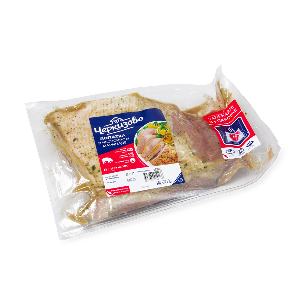 ЛОПАТКА В ЧЕСН МАР Д/ЗАПЕКАН СВИНАЯ ОХЛ ВУ ТМ ЧЕРКИЗОВО/ВЕС