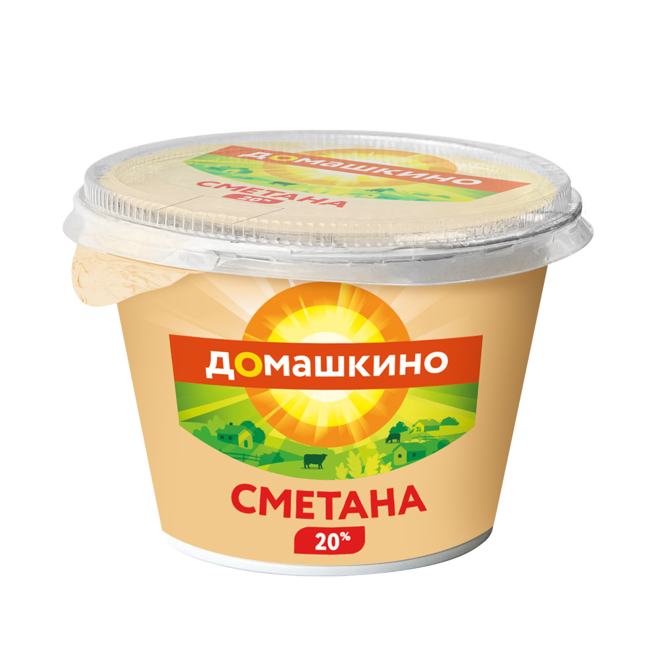 БЗМЖ СМЕТАНА СЕЛО ДОМАШКИНО 20% 170ГР