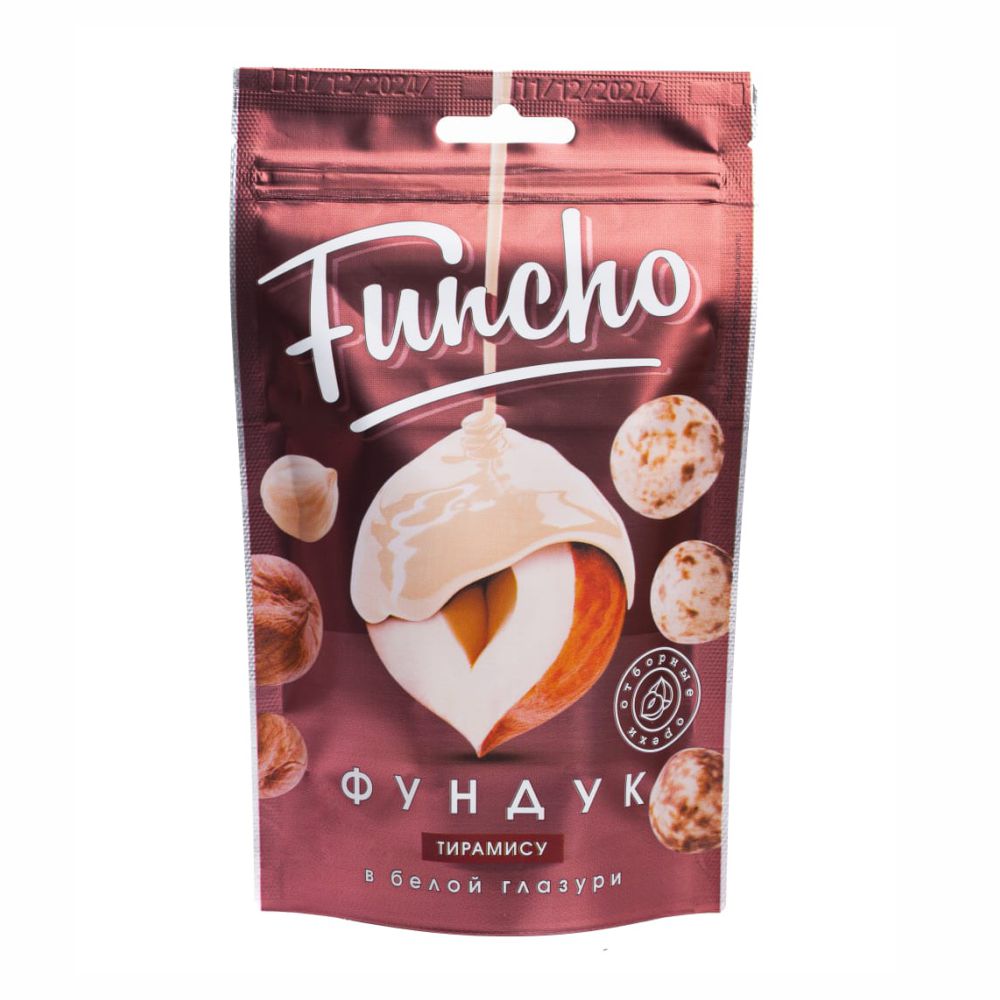 ДРАЖЕ ФУНЧО ФУНДУК В БЕЛ. ГЛАЗУРИ ТИРАМИСУ 100ГР