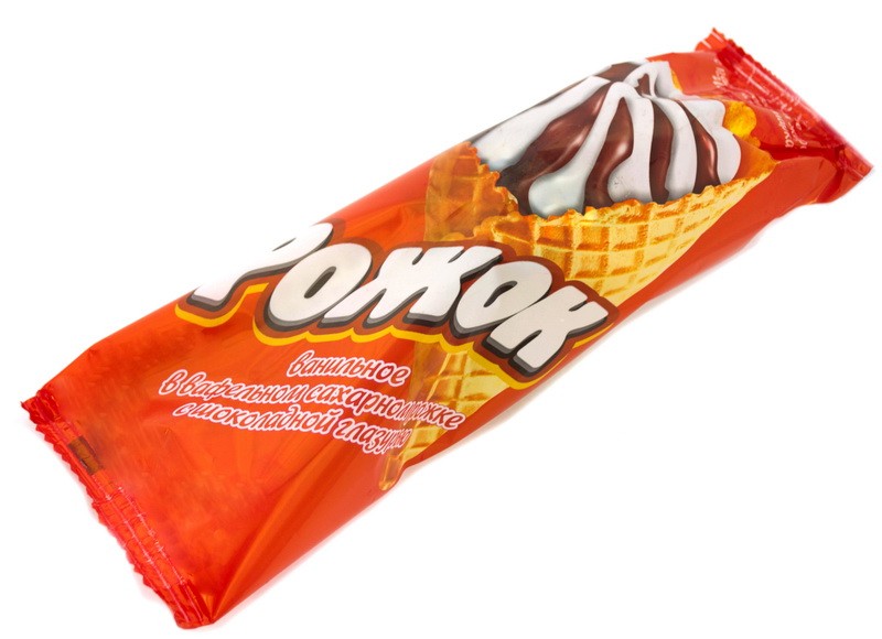 СЗМЖ МОРОЖЕНОЕ НЧ РОЖОК ВАНИЛЬНЫЙ С ШОК ГЛАЗУРЬЮ 90ГР