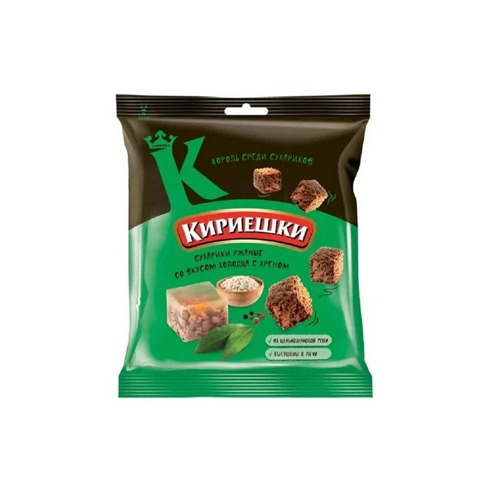 СУХАРИКИ КИРИЕШКИ ХОЛОДЕЦ С ХРЕНОМ 40ГР СУХАРИКИ КИРИЕШКИ ХОЛОДЕЦ С ХРЕНОМ 40ГР