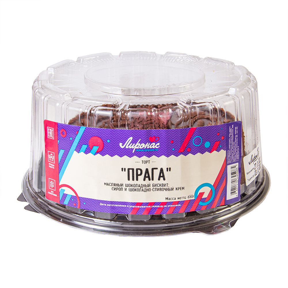 ТОРТ ПРАГА ЛИРОНАС 650ГР