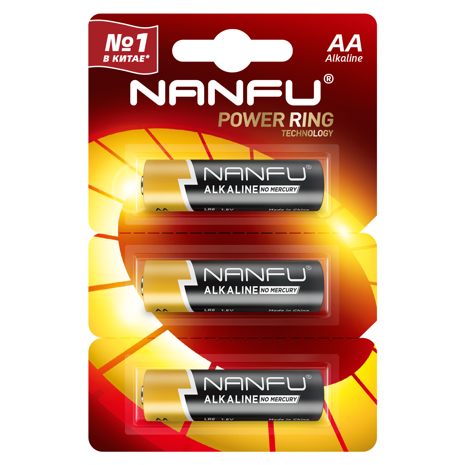БАТАРЕЙКА NANFU ЩЕЛОЧНАЯ LR6 АА 1ШТ