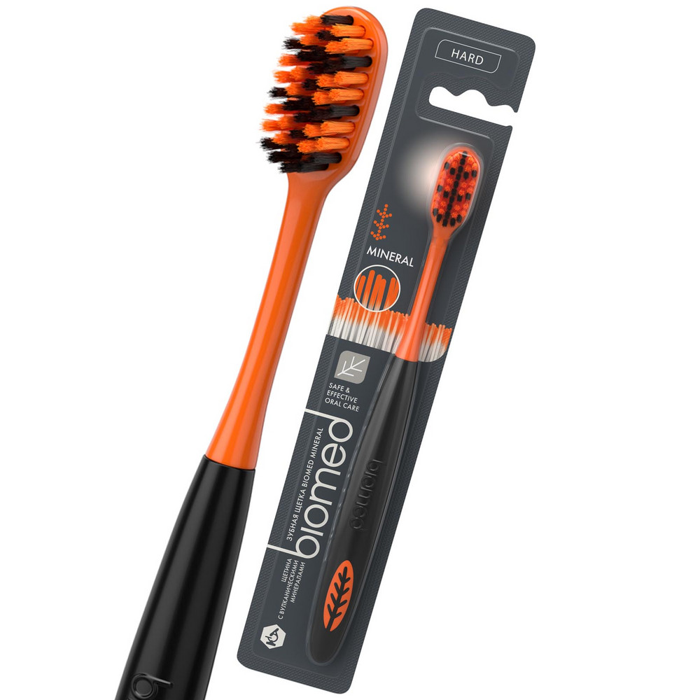 ЗУБНАЯ ЩЕТКА БИОМЕД  MINERAL HARD RU-CIS(20) ЖЕСТКАЯ