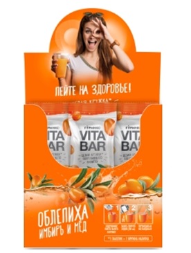 ВИТА БАР СОГРЕВАЮЩИЙ НАПИТОК ОБЛЕПИХА/ИМБИРЬ/МЕД 25МЛ