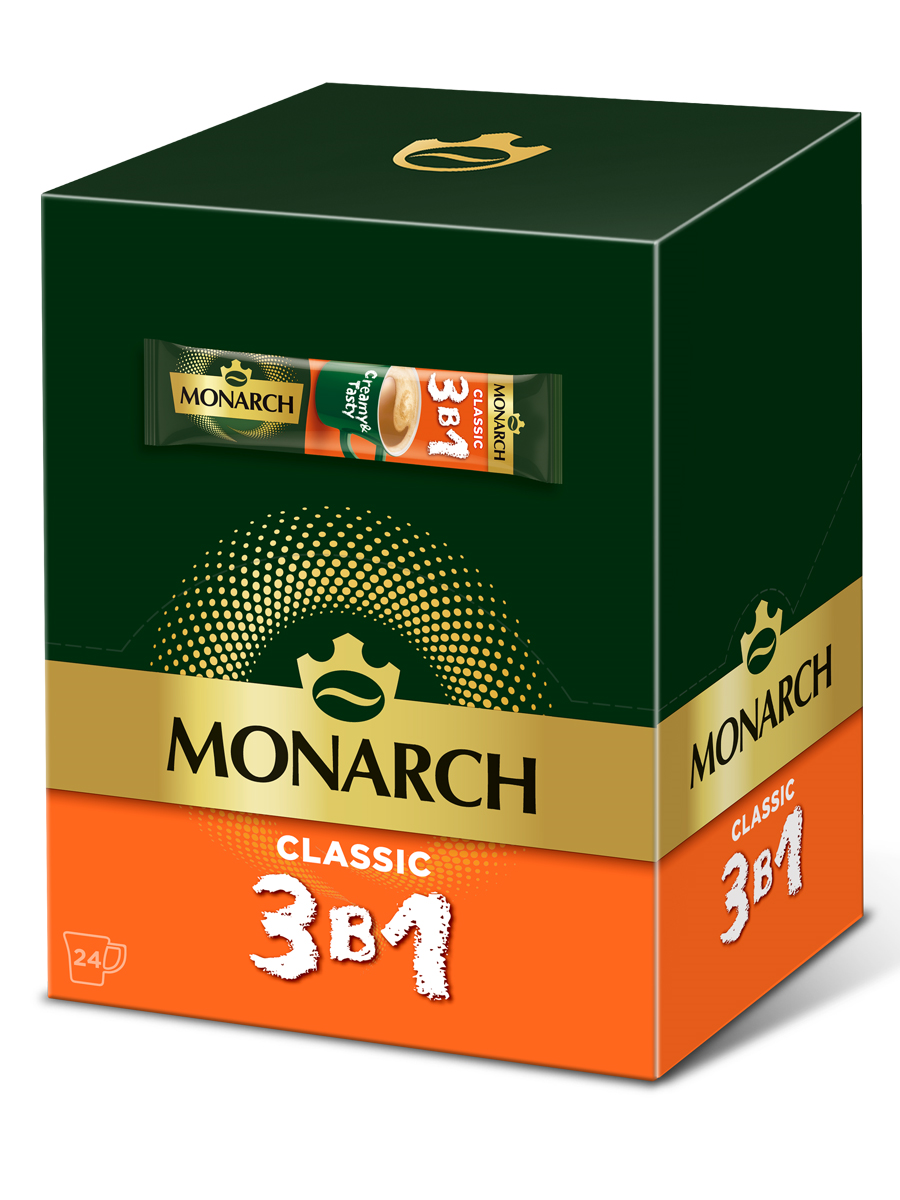КОФЕ ЯКОБС МОНАРХ 3В1 КЛАССИК 13,5ГР