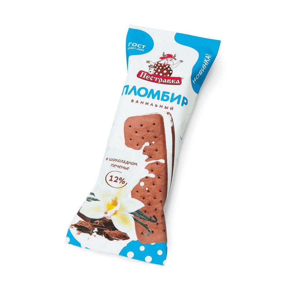 БЗМЖ МОРОЖЕНОЕ ПЕСТРАВКА СЭНДВИЧ ПЛ КРЕМ-БРЮЛЕ В САХ ПЕЧЕН 76ГР