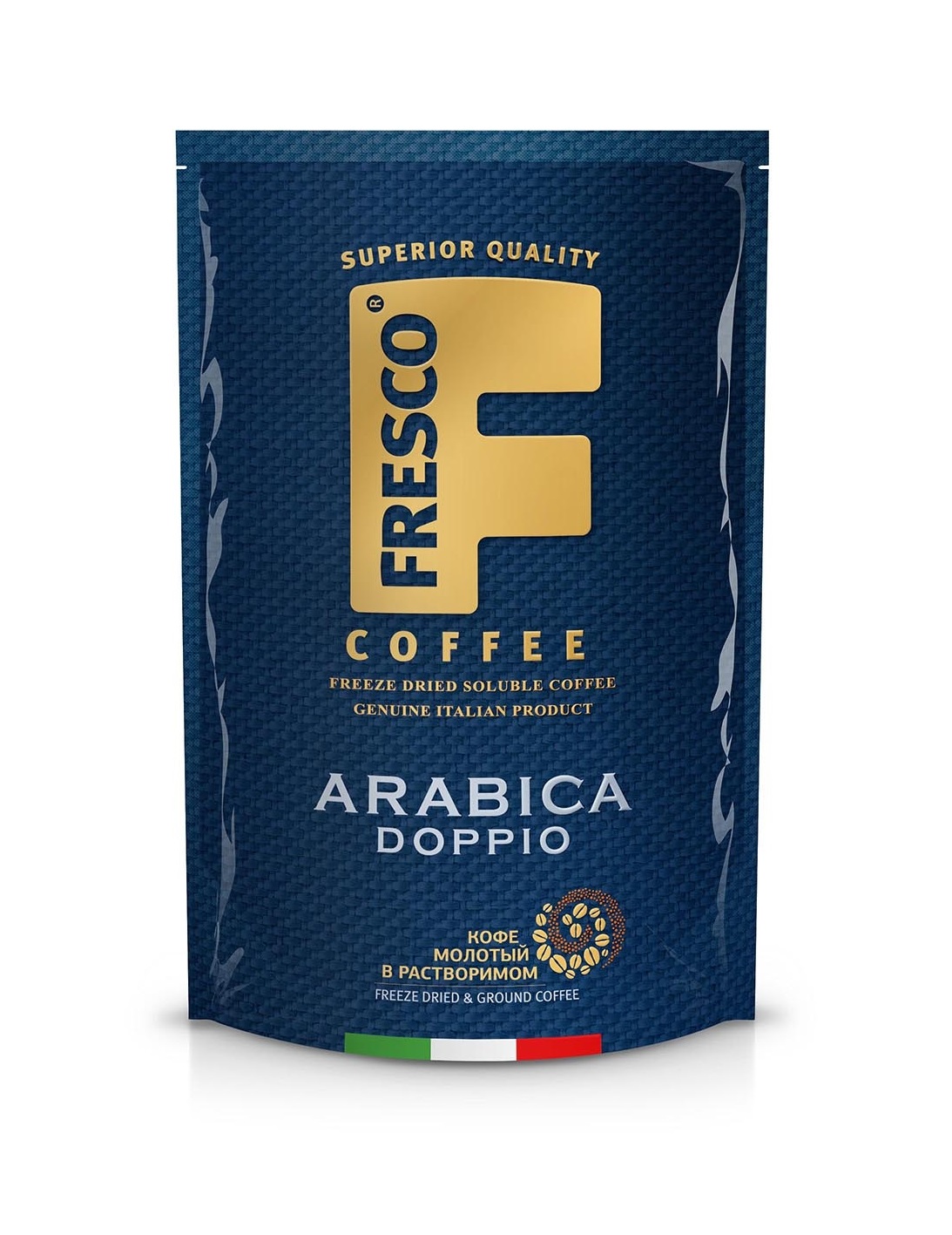 КОФЕ ФРЕСКО ДОППИО СУБЛИМИРОВАННЫЙ+МОЛОТЫЙ 75ГР М/У