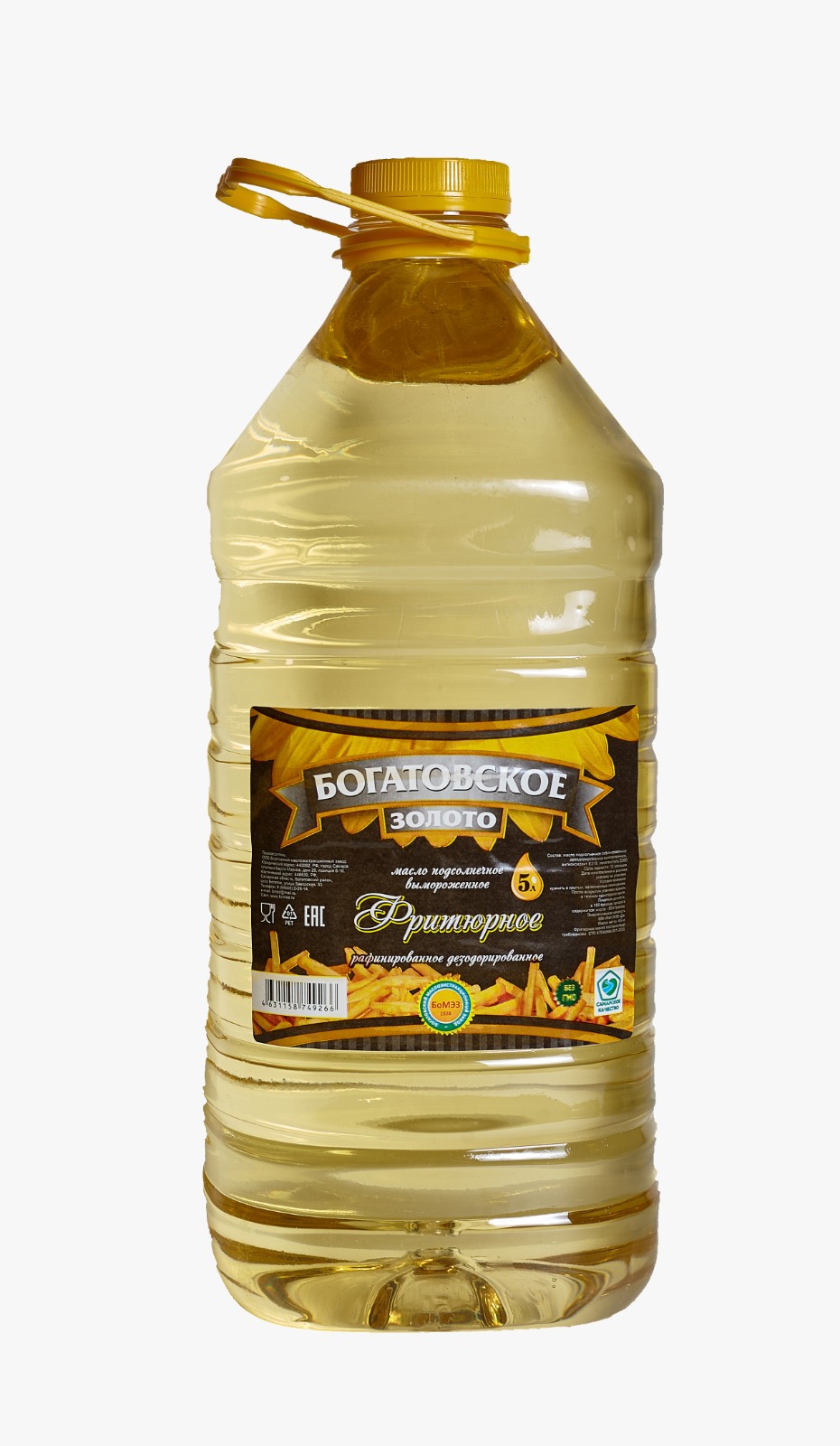 МАСЛО ДЛЯ ФРИТЮРА БОГАТОВСКОЕ ЗОЛОТО Д/Р 5 Л МАСЛО ДЛЯ ФРИТЮРА БОГАТОВСКОЕ ЗОЛОТО Д/Р 5 Л