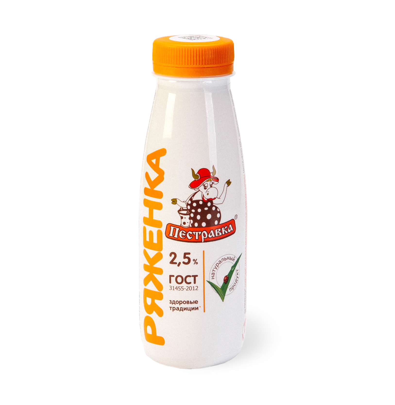 БЗМЖ РЯЖЕНКА ПЕСТРАВКА КЛУБНИКА 2,2% 270ГР ПЭТ