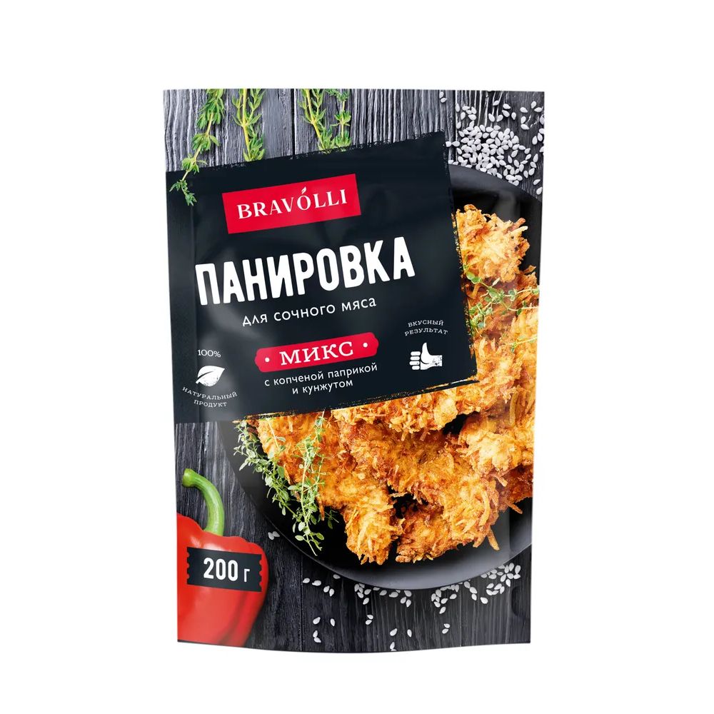 ПАНИРОВКА ДЛЯ СОЧНОГО МЯСА С КОПЧ ПАПР И КУНЖУТ 200Г