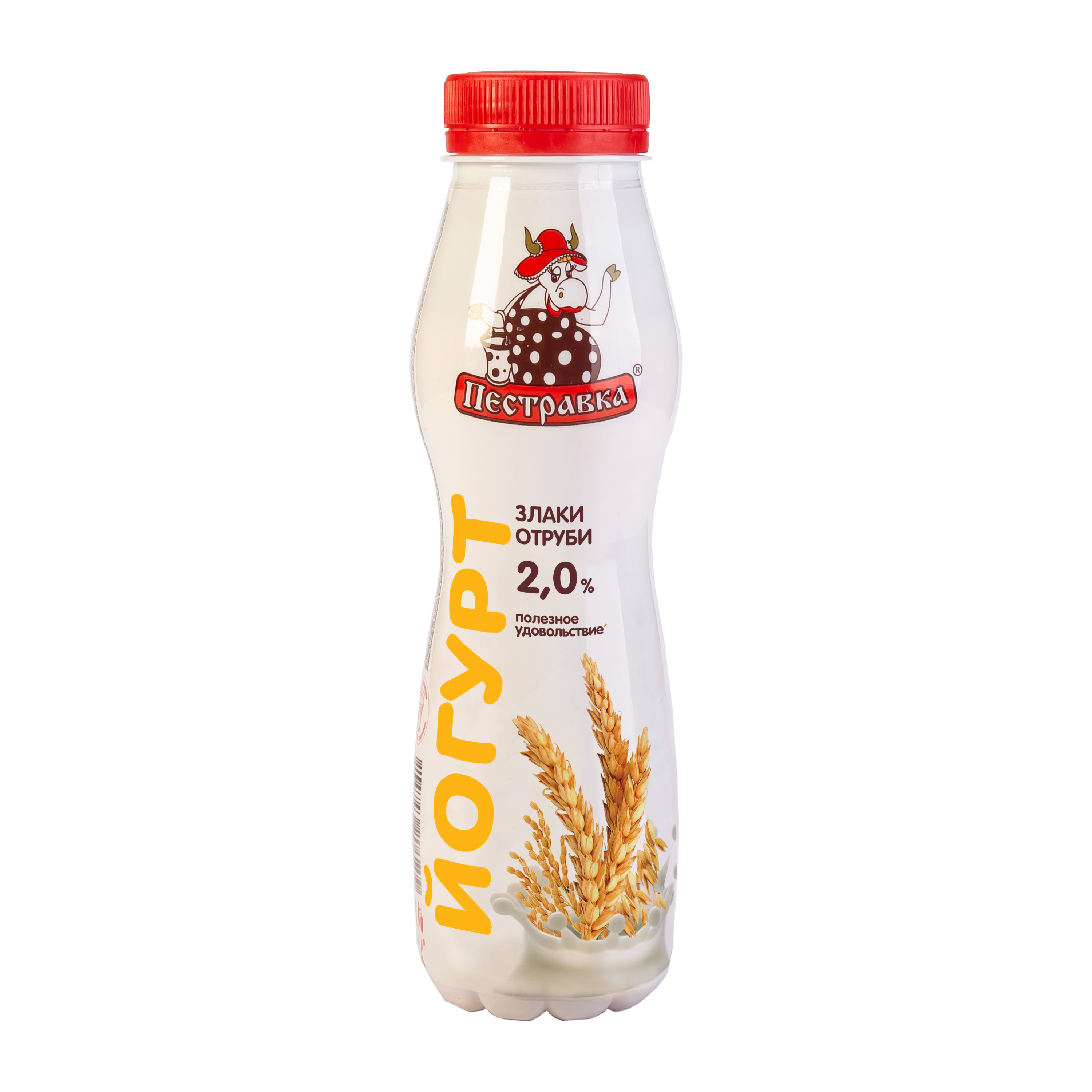 БЗМЖ ЙОГУРТ ПЕСТРАВКА ОТРУБИ ЗЛАКИ 2% 270ГР ПЭТ