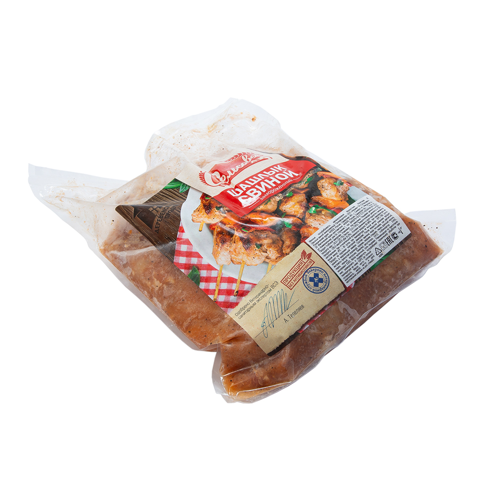 ШАШЛЫК СЕЛЬСОВЕТ СВИНОЙ, КРАСНЫЙ МАРИНАД В/У ЗАМ