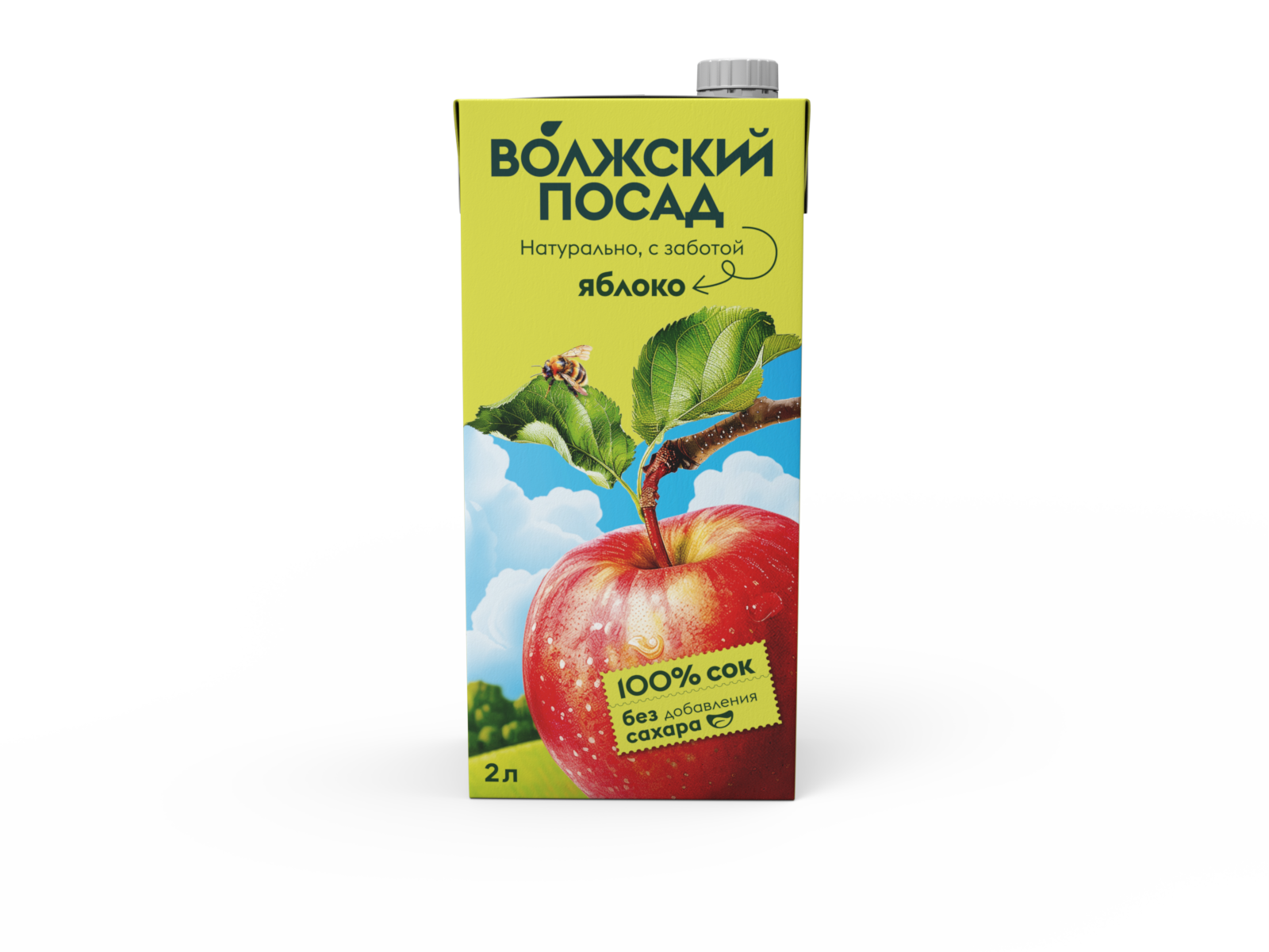 СОК ВОЛЖСКИЙ ПОСАД 2Л ЯБЛОКО