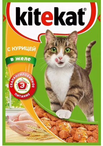 КОРМ КИТЕКЭТ КУРИЦА В ЖЕЛЕ ПАУЧ 85ГР