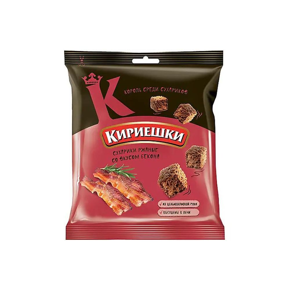 СУХАРИКИ КИРИЕШКИ БЕКОН 40ГР СУХАРИКИ КИРИЕШКИ БЕКОН 40ГР