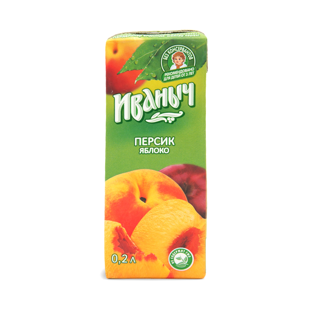 НЕКТАР ИВАНЫЧ 0,2Л ЯБЛОКО/ПЕРСИК Т/П