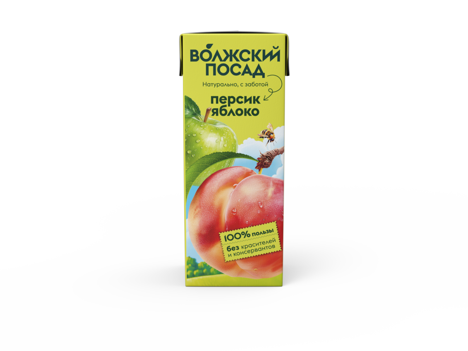 НЕКТАР ВОЛЖСКИЙ ПОСАД 0,2Л ЯБЛОКО/ПЕРСИК