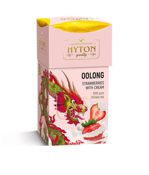 ЧАЙ ХАЙТОН КИТАЙСКИЙ ЧАЙ УЛУН КЛУБНИКА СО СЛИВКАМИ 90Г