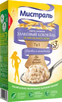 ХЛОПЬЯ СМЕСЬ ЗЛАКОВЫЙ КОКТЕЙЛЬ МИСТРАЛЬ 400ГР