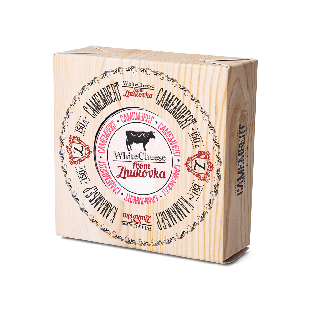 БЗМЖ СЫР КАМАМБЕР WHITE CHEESE FROM ZHUKOVKA 50% 150ГР