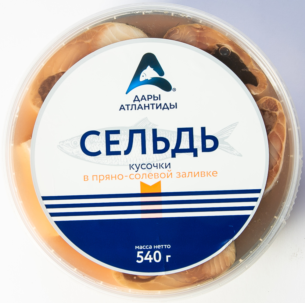 ПРЕСЕРВЫ ДАРЫ АТЛАНТИДЫ СЕЛЬДЬ АТЛАН В ПР/СОЛ ЗАЛИВКЕ 540ГР