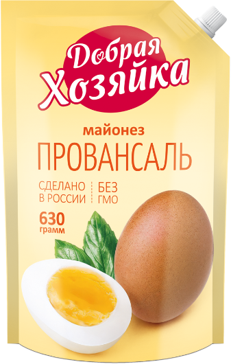 МАЙОНЕЗ ДОБРАЯ ХОЗЯЙКА ПРОВАНСАЛЬ 630ГР МАЙОНЕЗ ДОБРАЯ ХОЗЯЙКА ПРОВАНСАЛЬ 630ГР