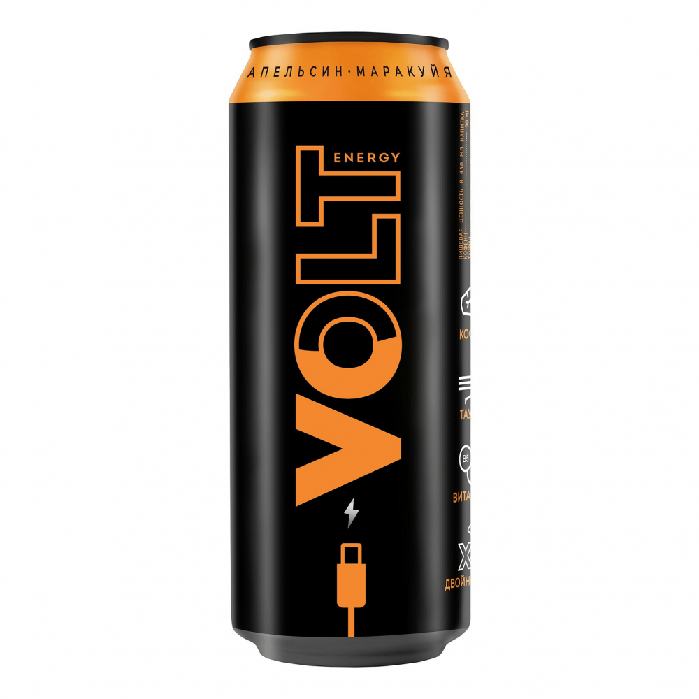 Напиток Volt Energy энергет вкус апельсина/маракуйи ГАЗ Ж/Б 0,45л. Volt Energy Энергетик. Напиток Volt Energy 0,45. Напиток Volt Energy 0,45л б/алк/энерг ж/б. Красный вольт энергетик
