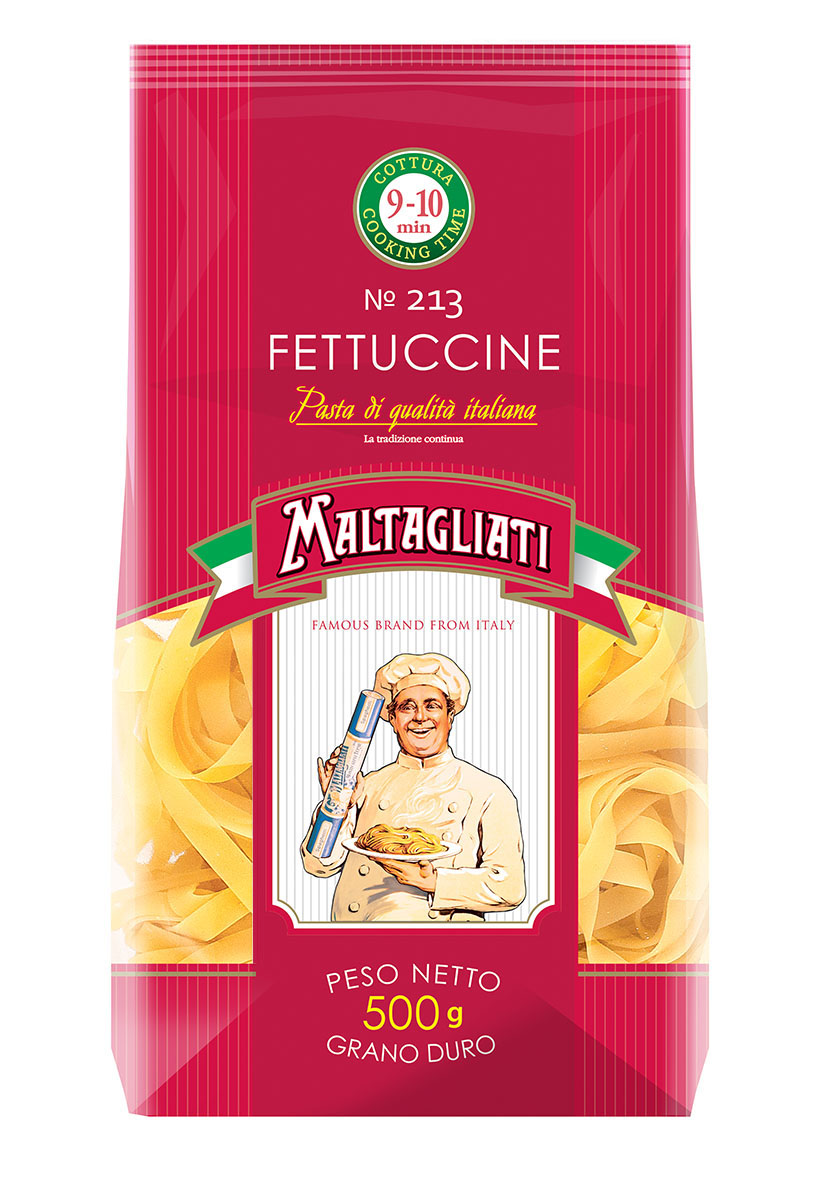 МАКАРОНЫ МАЛЬТАЛЬЯТИ № 213 КЛУБКИ ШИРОКИЕ 500ГР