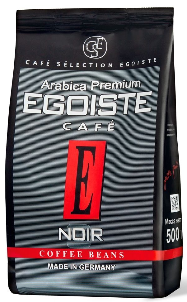 КОФЕ В ЗЕРНАХ EGOISTE NOIR 500 ГР 4 ШТ ПАКЕТ