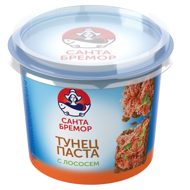 ПАСТА САНТА БРЕМОР С ТУНЦОМ И ЛОСОСЕМ 140ГР