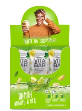 ВИТА БАР СОГРЕВАЮЩИЙ НАПИТОК ЛИМОН/ИМБИРЬ/МЕД 25МЛ