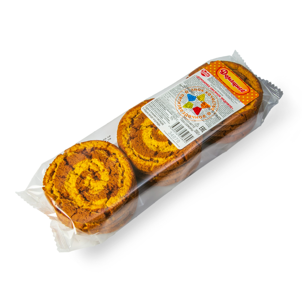 ПЕЧЕНЬЕ СС ДОМАШНЕЕ ОВСЯНОЕ МЕДОВОЕ 350ГР