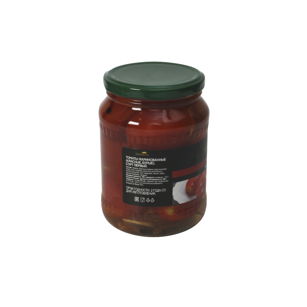 ТОМАТЫ МАРИНОВАННЫЕ ГРИН КИНГ 720МЛ С/Б
