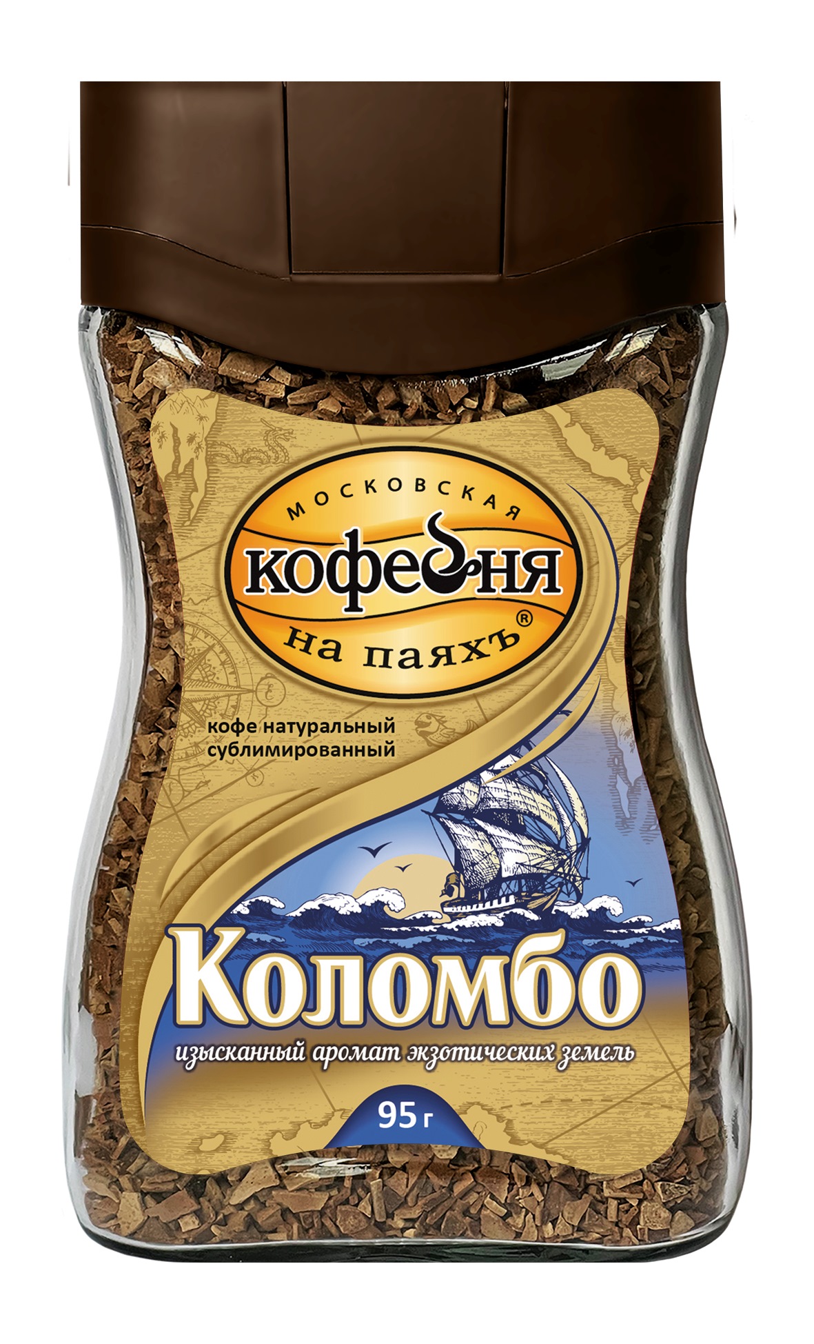 КОФЕ МОСКОВСКАЯ КОФЕЙНЯ НА ПАЯХЪ КОЛОМБО 95ГР СТ/Б