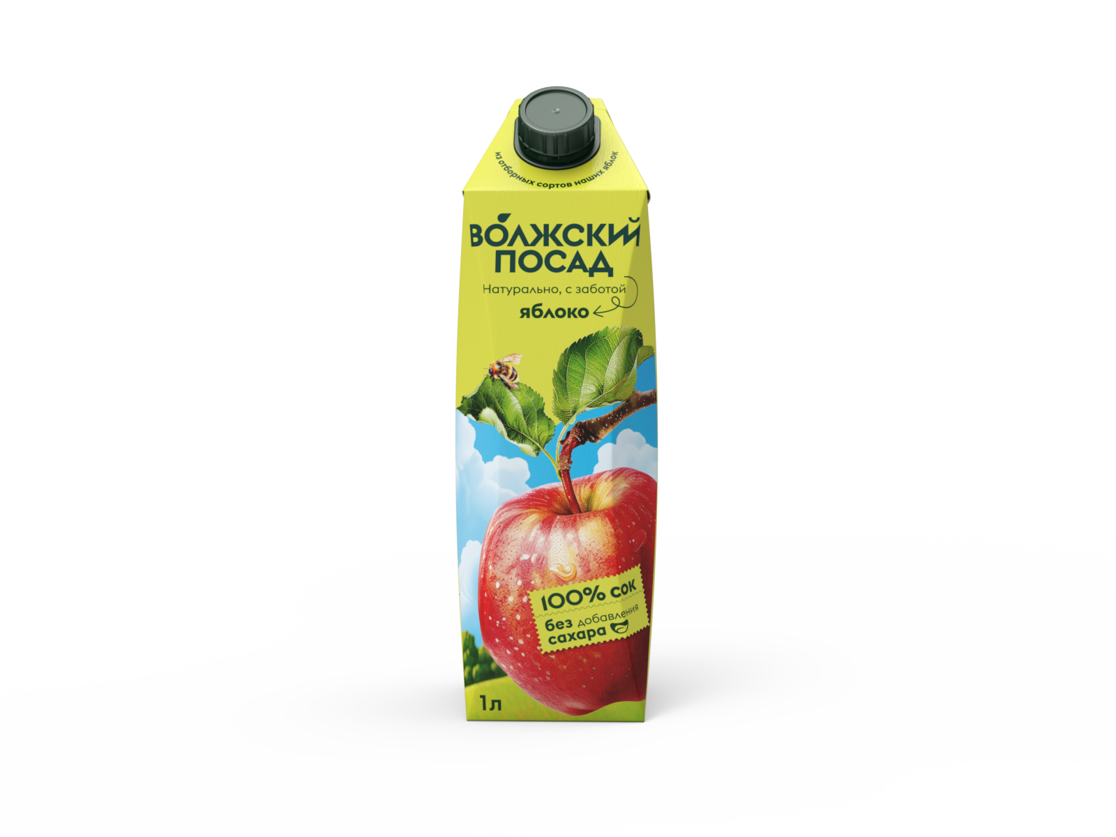 СОК ВОЛЖСКИЙ ПОСАД 1Л ЯБЛОКО