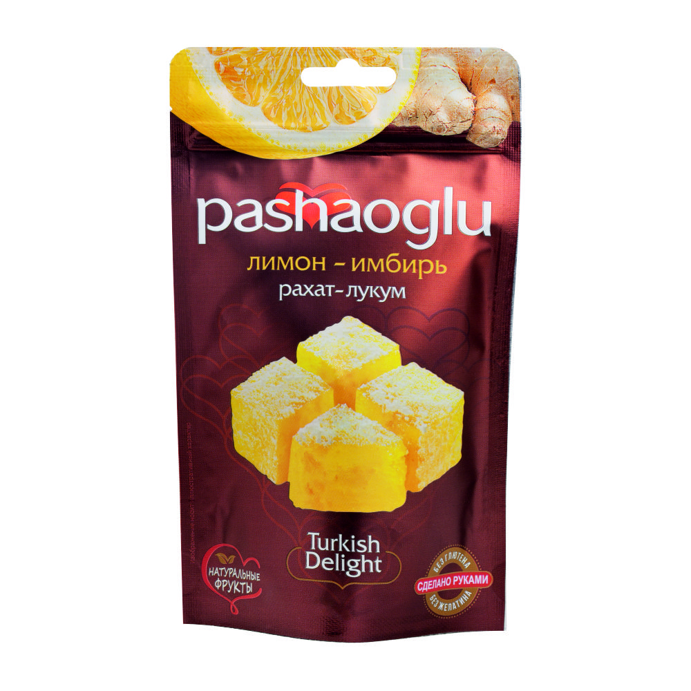 РАХАТ-ЛУКУМ PASHAOGLU ЛИМОН-ИМБИРЬ 150ГР