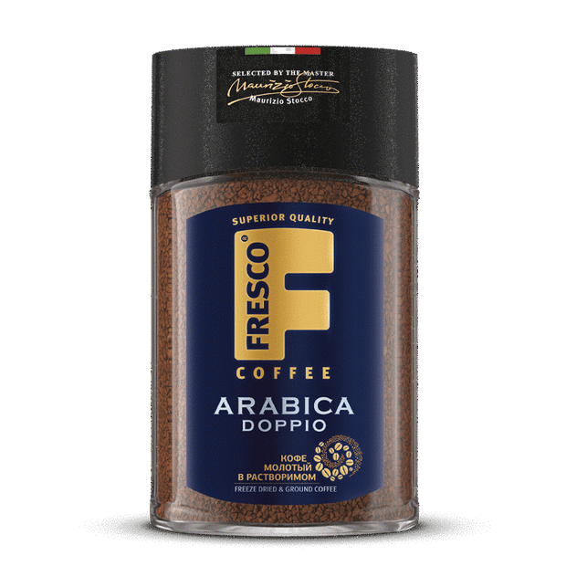 КОФЕ ФРЕСКО АРАБИКА ДОППИО РАСТВОРИМЫЙ 100ГР СТ/Б